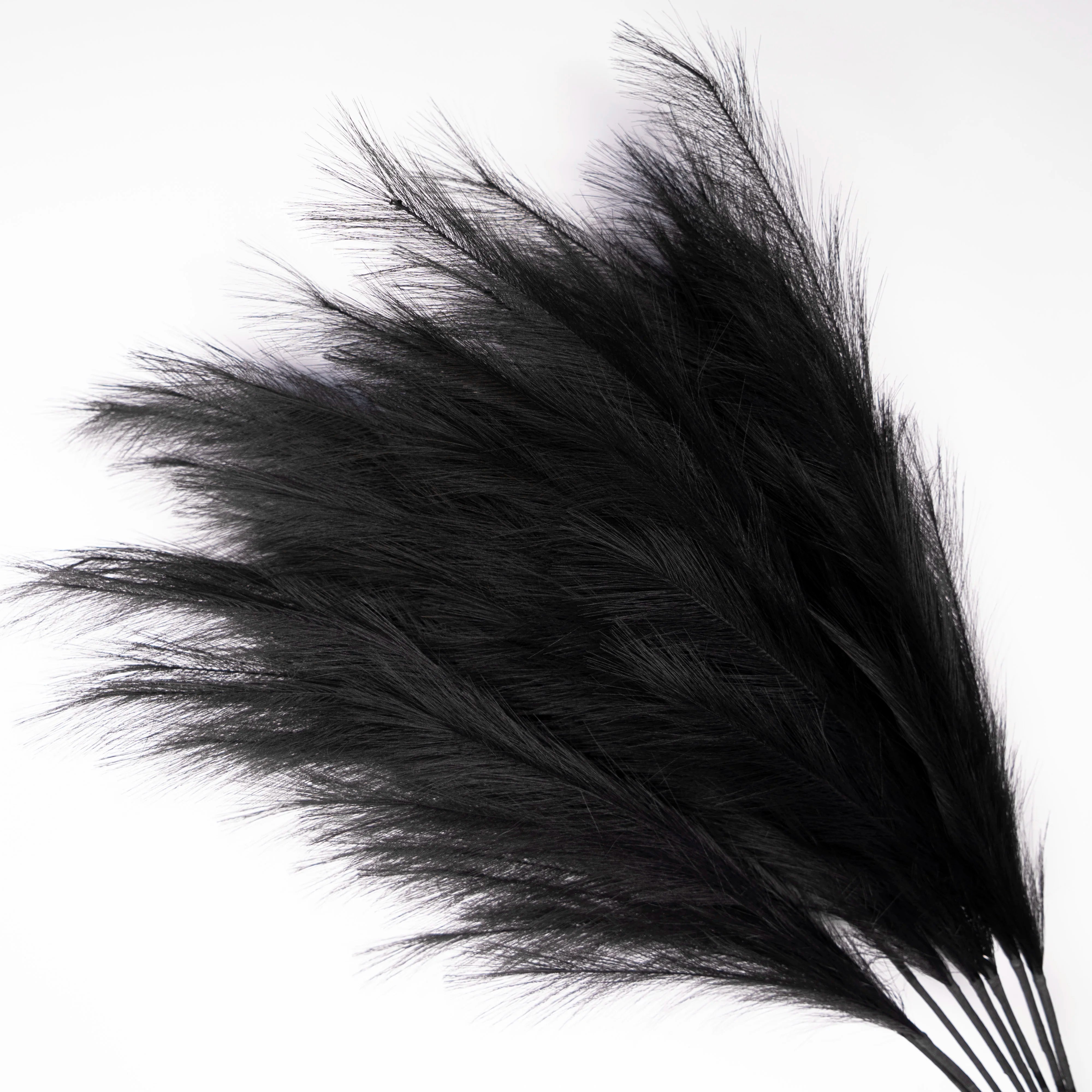Artificial Dried Feather Wedding Decorative Flowers  Fluffy Faux Pampas Grass Artificial