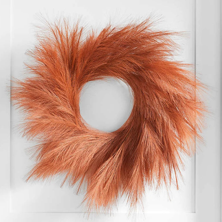 Dried Other Decorative Flowers Plants Autumn Xmas Door Fall Decor Artificial Natural Reed Pampas Grass Wreath