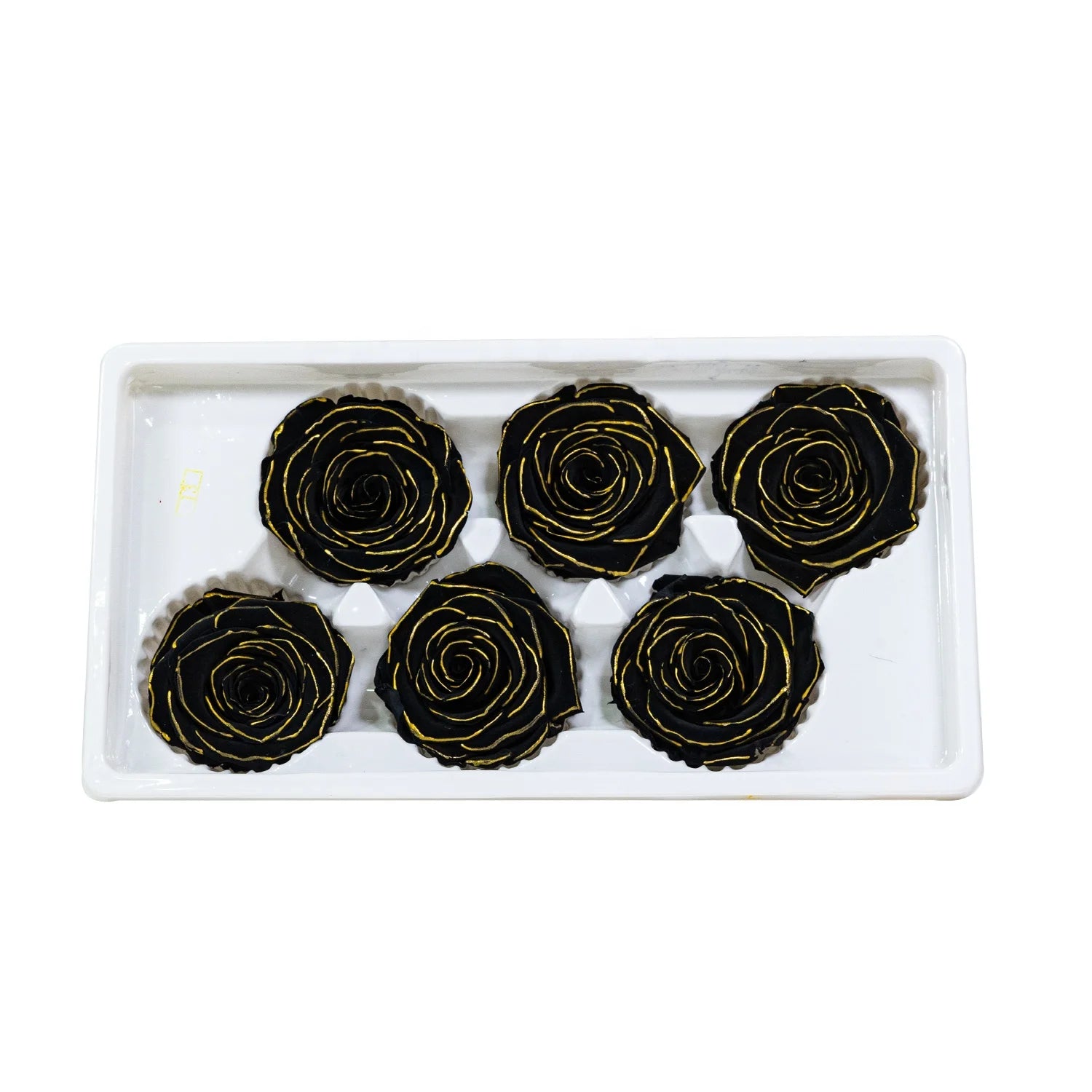 Hot Selling Everlasting Rose Flower Preserved Rose Head Silver Gold Rose Preserved Forever Flower Head