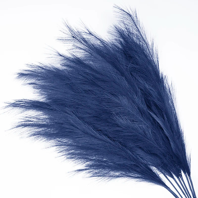 Artificial Dried Feather Wedding Decorative Flowers  Fluffy Faux Pampas Grass Artificial