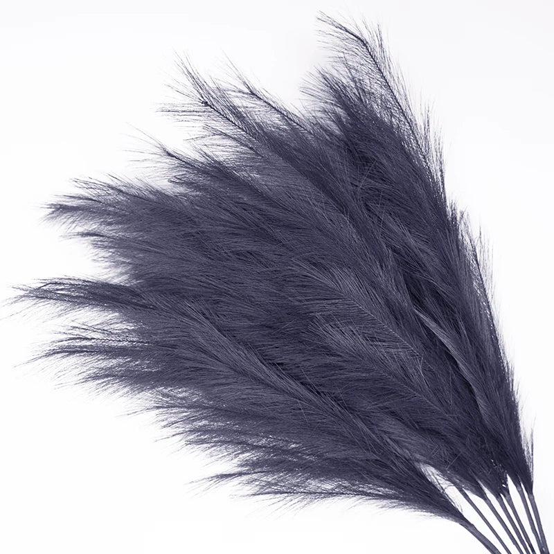 Artificial Dried Feather Wedding Decorative Flowers  Fluffy Faux Pampas Grass Artificial