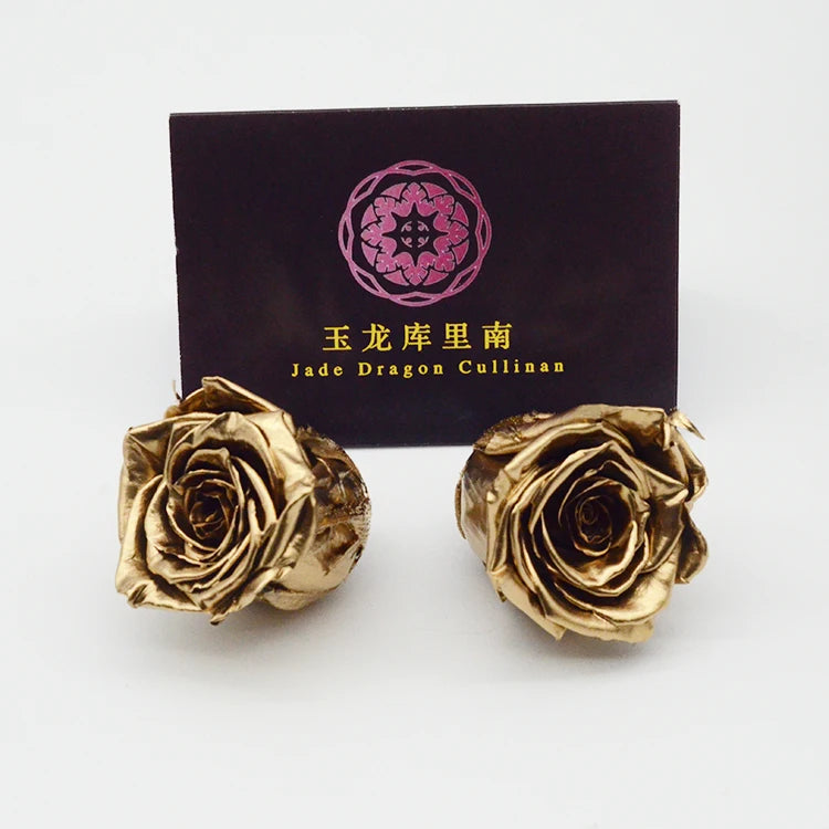 Wholesale 24k Gold Plated Long  Lasting 5-6cm Preserved  Roses Flower