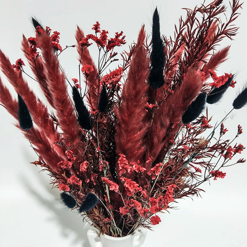 Boho Decor Bunny tails Pampass Dried Flower Arrangements Lagurus Ovatus Tall Pampas Pompas Grass Bouquet