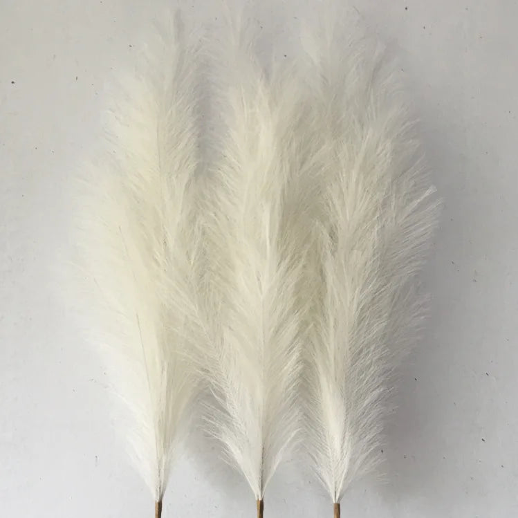 Artificial Dried Feather Wedding Decorative Flowers  Fluffy Faux Pampas Grass Artificial