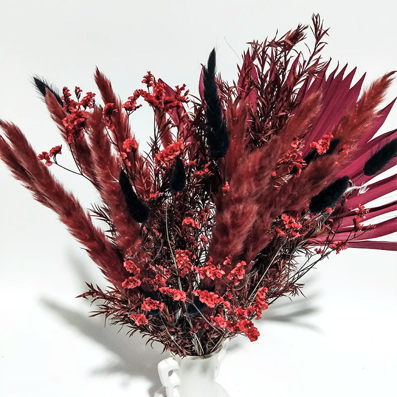 Boho Decor Bunny tails Pampass Dried Flower Arrangements Lagurus Ovatus Tall Pampas Pompas Grass Bouquet