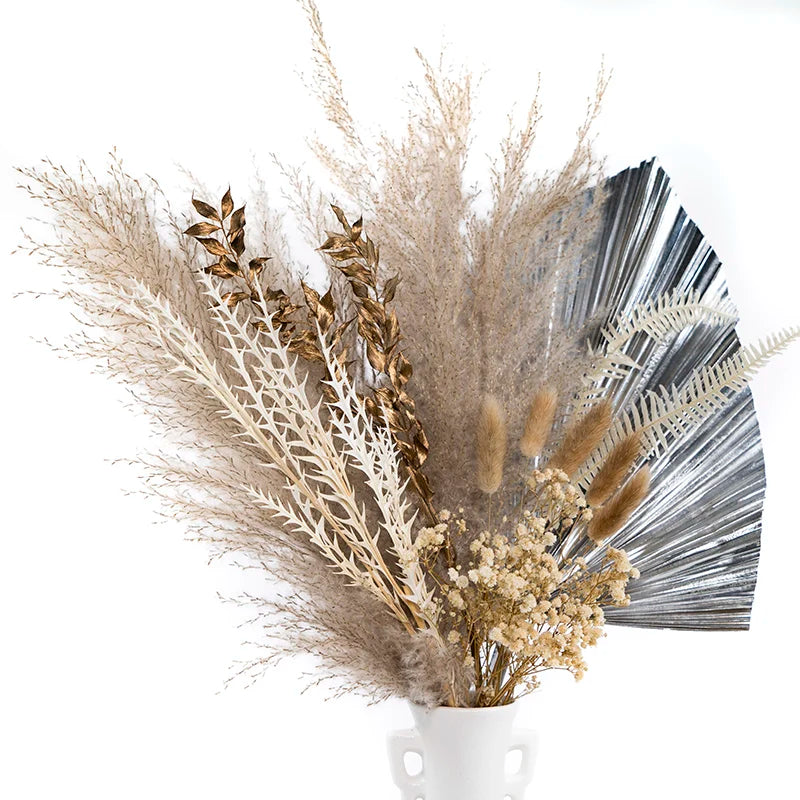 Boho Decor Bunny tails Pampass Dried Flower Arrangements Lagurus Ovatus Tall Pampas Pompas Grass Bouquet