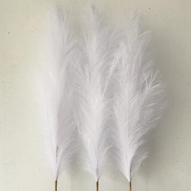 Artificial Dried Feather Wedding Decorative Flowers  Fluffy Faux Pampas Grass Artificial