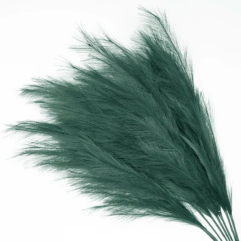 Artificial Dried Feather Wedding Decorative Flowers  Fluffy Faux Pampas Grass Artificial