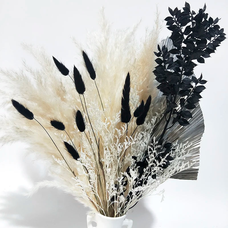 Boho Decor Bunny tails Pampass Dried Flower Arrangements Lagurus Ovatus Tall Pampas Pompas Grass Bouquet