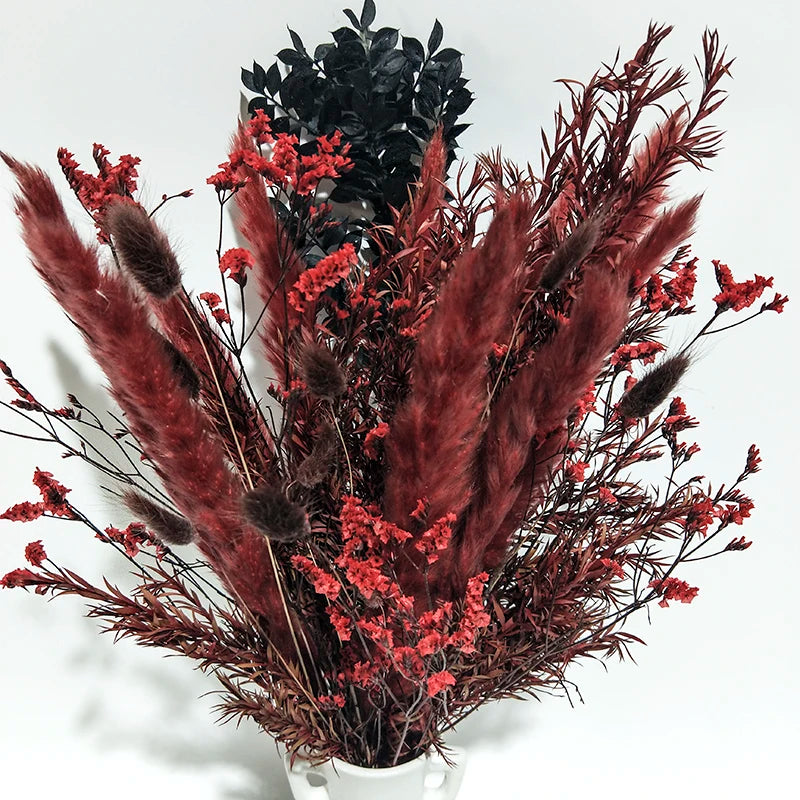 Boho Decor Bunny tails Pampass Dried Flower Arrangements Lagurus Ovatus Tall Pampas Pompas Grass Bouquet