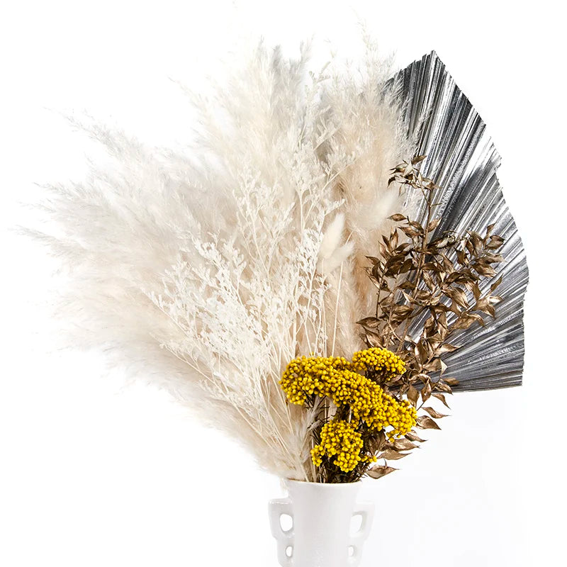 Boho Decor Bunny tails Pampass Dried Flower Arrangements Lagurus Ovatus Tall Pampas Pompas Grass Bouquet