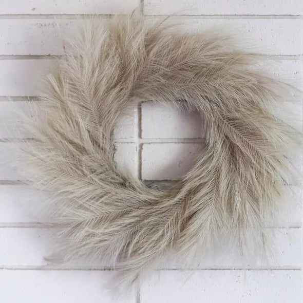 Dried Other Decorative Flowers Plants Autumn Xmas Door Fall Decor Artificial Natural Reed Pampas Grass Wreath