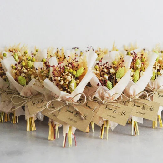 Bridal Shower Favors Housewarming Gift Rustic Boho Decor Natural Flower Bouquet Dried Flower Arrangement