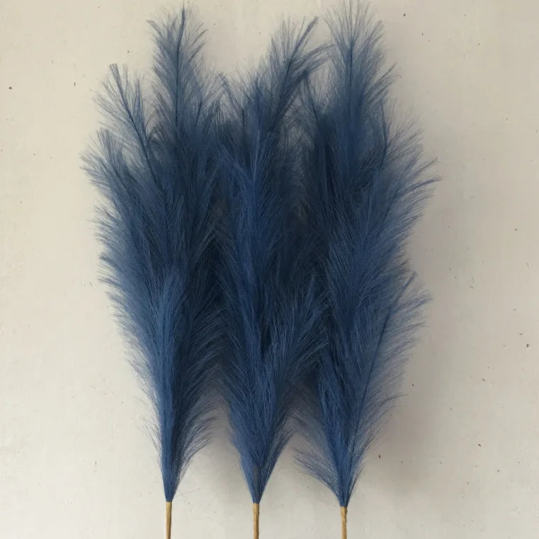 Artificial Dried Feather Wedding Decorative Flowers  Fluffy Faux Pampas Grass Artificial