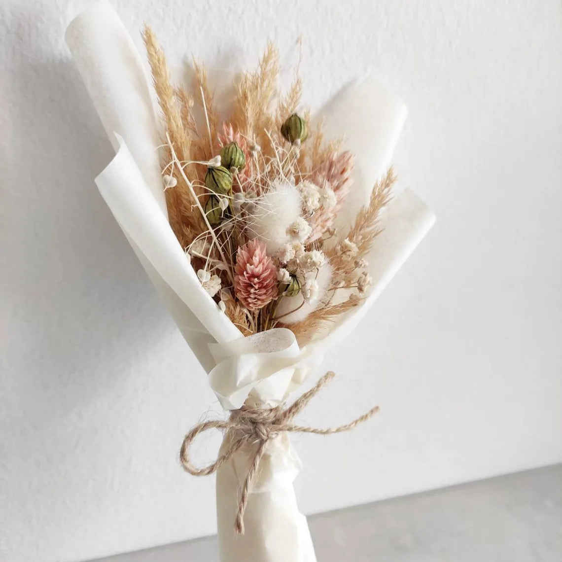 Bridal Shower Favors Housewarming Gift Rustic Boho Decor Natural Flower Bouquet Dried Flower Arrangement