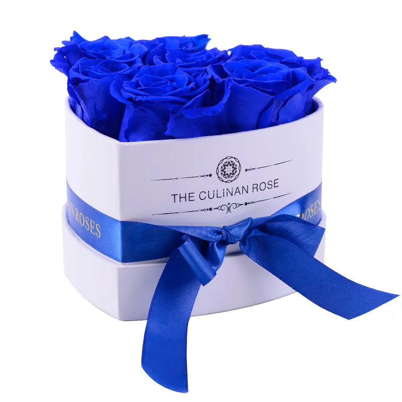 Custom Valentine Gifts small preserved flowers eternal rose in heart box luxury