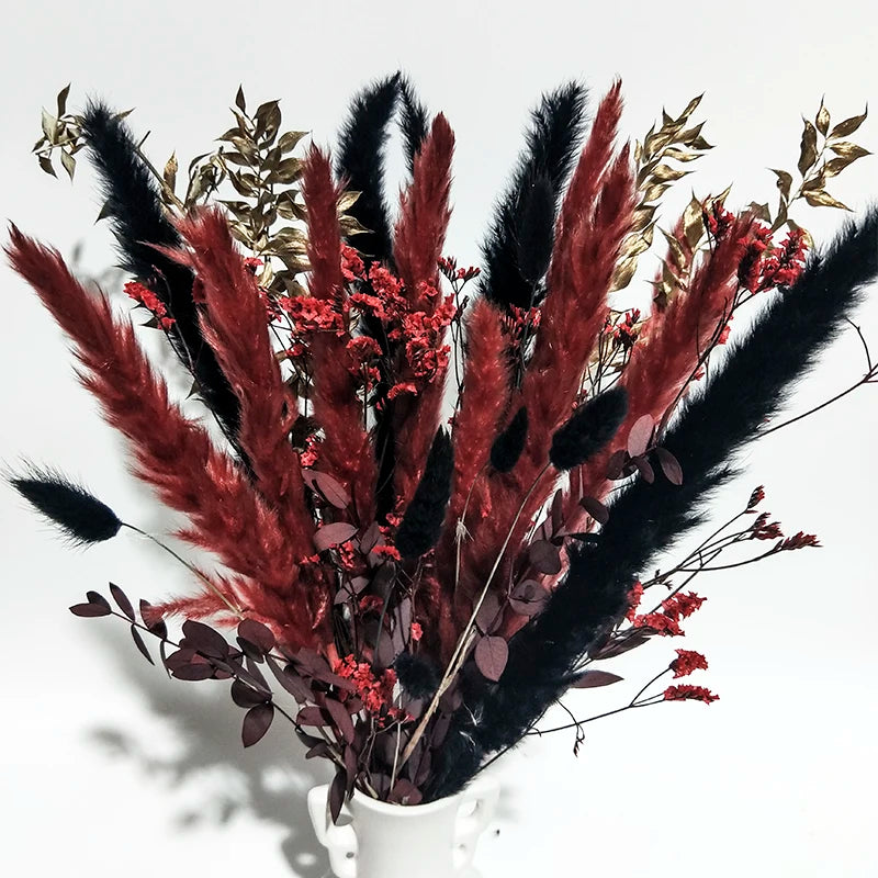 Boho Decor Bunny tails Pampass Dried Flower Arrangements Lagurus Ovatus Tall Pampas Pompas Grass Bouquet