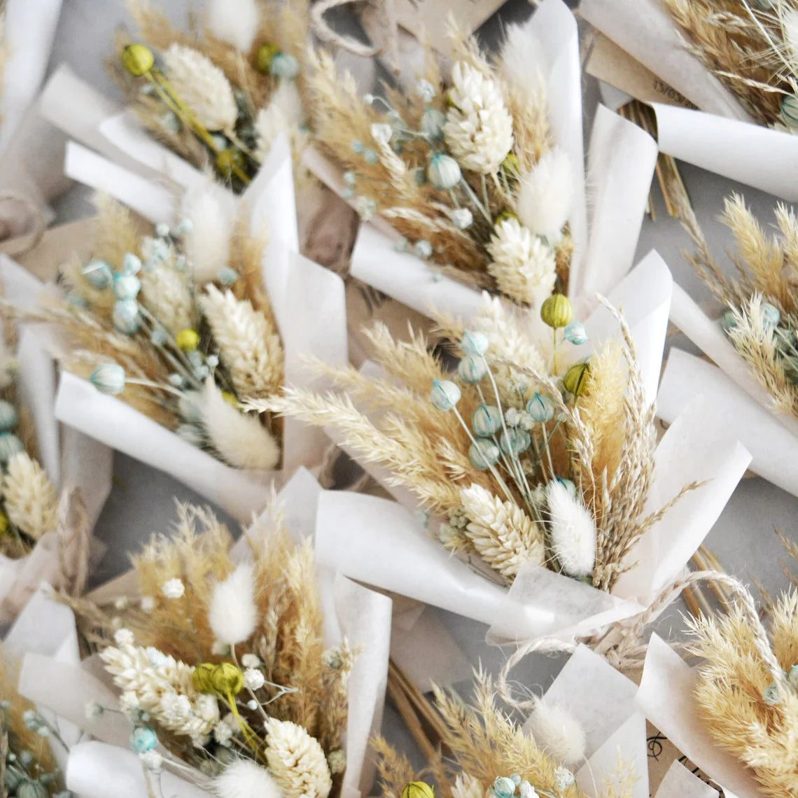 Bridal Shower Favors Housewarming Gift Rustic Boho Decor Natural Flower Bouquet Dried Flower Arrangement