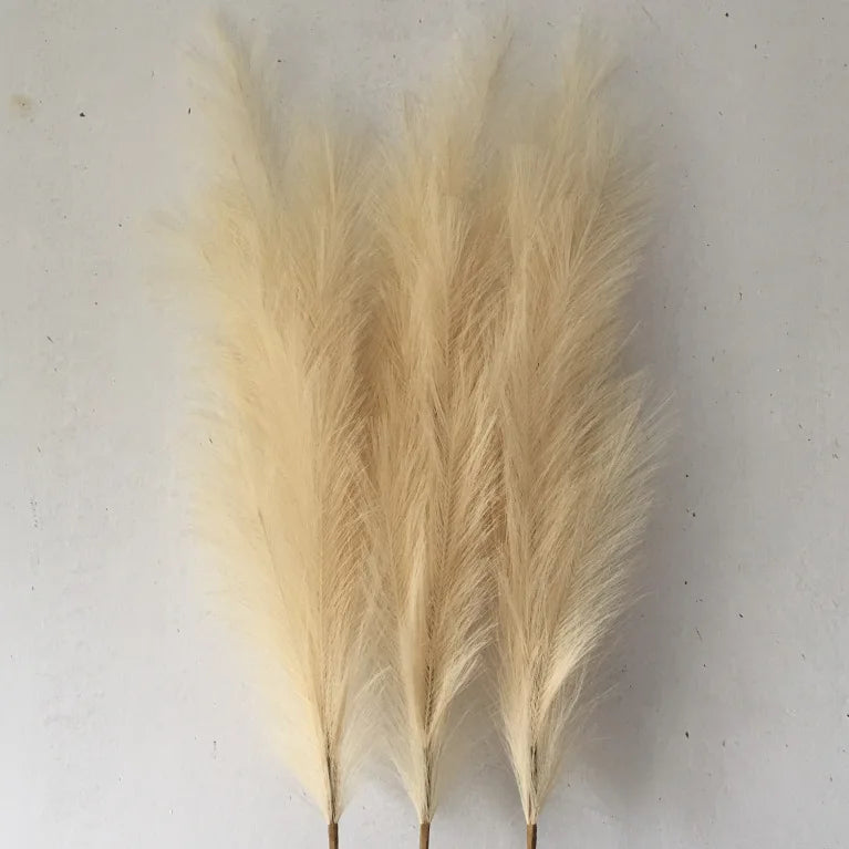 Artificial Dried Feather Wedding Decorative Flowers  Fluffy Faux Pampas Grass Artificial