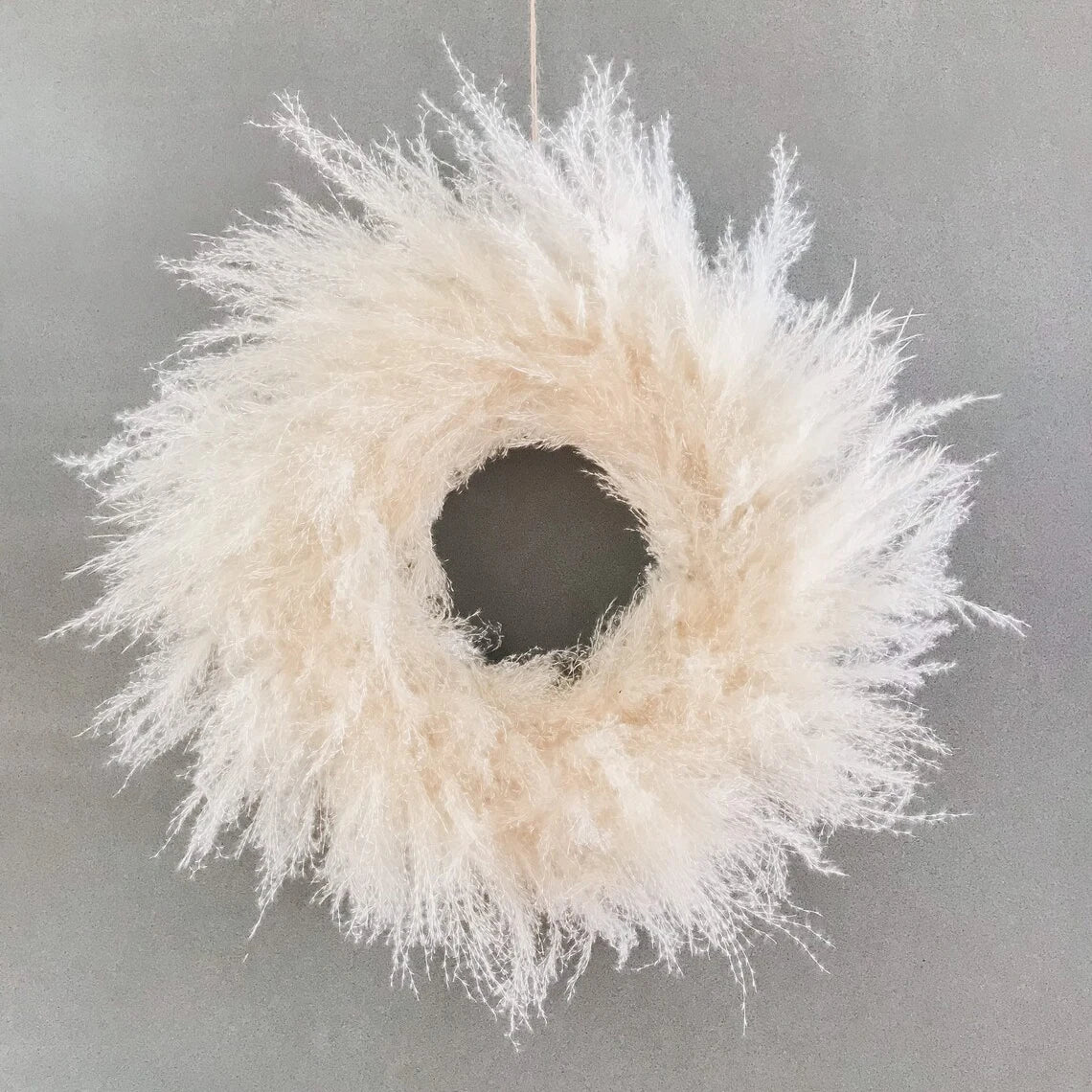 Dried Other Decorative Flowers Plants Autumn Xmas Door Fall Decor Artificial Natural Reed Pampas Grass Wreath
