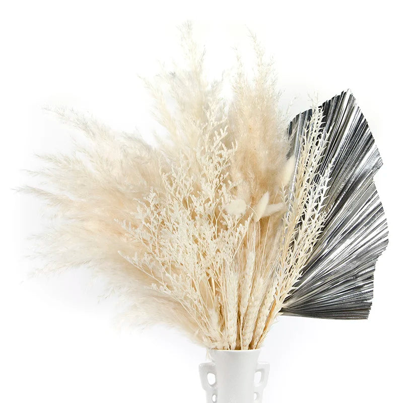 Boho Decor Bunny tails Pampass Dried Flower Arrangements Lagurus Ovatus Tall Pampas Pompas Grass Bouquet