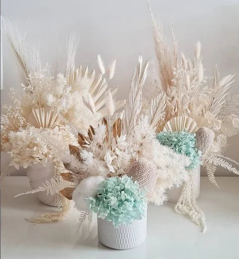 wholesale real touch hydrangea bouquet flower heads hortensias bush purple dried preserved hydrangea