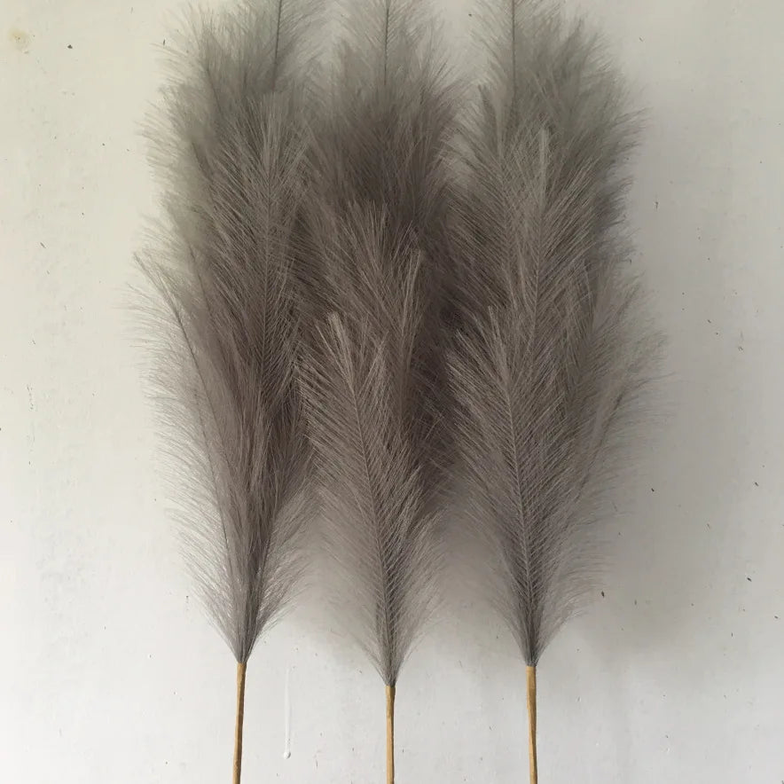 Artificial Dried Feather Wedding Decorative Flowers  Fluffy Faux Pampas Grass Artificial