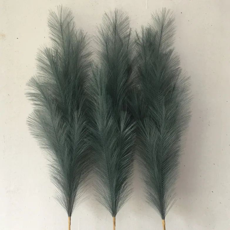 Artificial Dried Feather Wedding Decorative Flowers  Fluffy Faux Pampas Grass Artificial