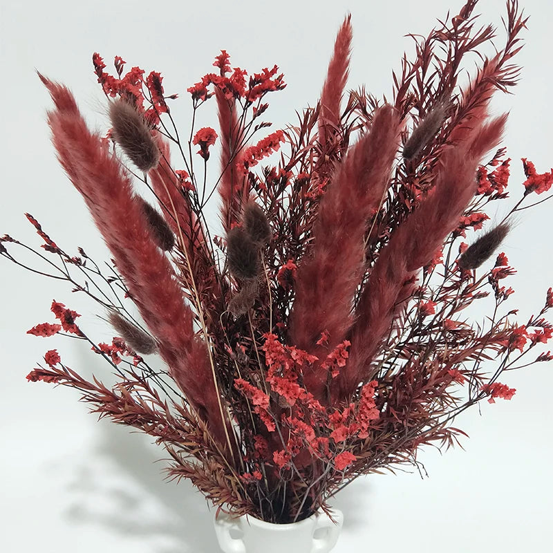 Boho Decor Bunny tails Pampass Dried Flower Arrangements Lagurus Ovatus Tall Pampas Pompas Grass Bouquet