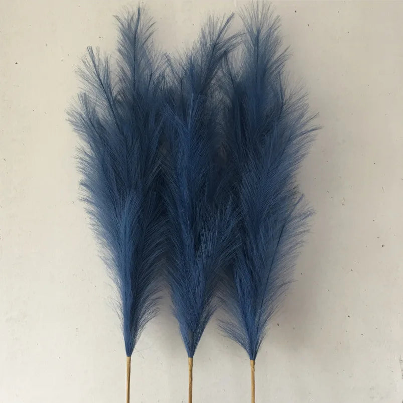 Artificial Dried Feather Wedding Decorative Flowers  Fluffy Faux Pampas Grass Artificial