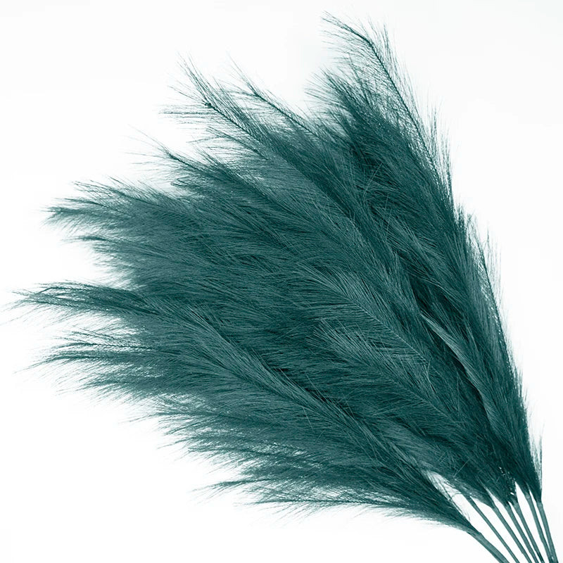 Artificial Dried Feather Wedding Decorative Flowers  Fluffy Faux Pampas Grass Artificial